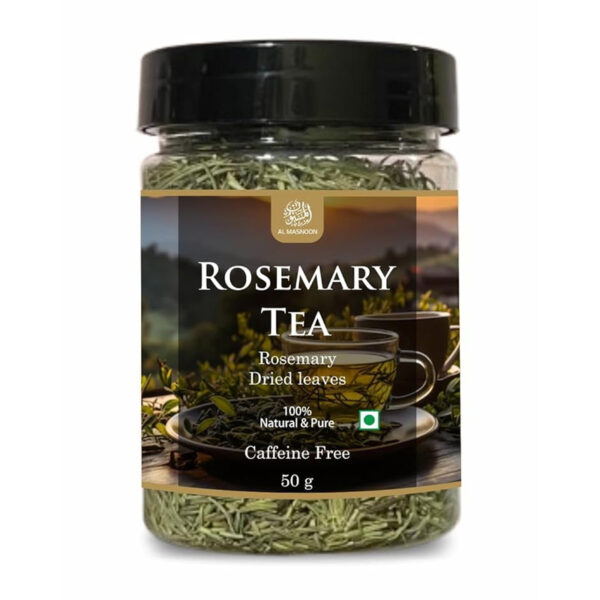 AL MASNOON 100% Natural Rosemary Dried Leaves – Aromatic Rosemary Tea (50g Pack of 1)