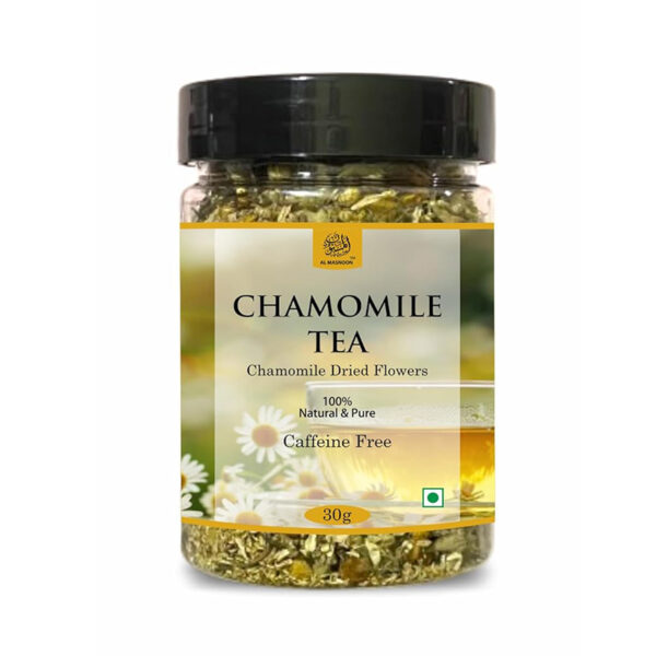 AL MASNOON Chamomile Dried Flowers – 100% Natural Chamomile Tea (30g Pack of 1)