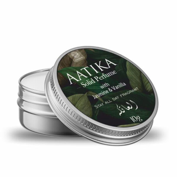 AL MASNOON Aatika Solid Perfume 10g - Arabian Jasmine Fragrance, Long-Lasting and Elegant Scent