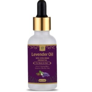 AL MASNOON Lavender Oil Infused with Extra Virgin Coconut Oil for Body & Hair | 30ml | 100% Natural Nourishment and Relaxation