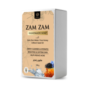 AL MASNOON Zam Zam Handmade Soap With Zam Zam Water, Pure Honey & Blackseed Oil | 100g