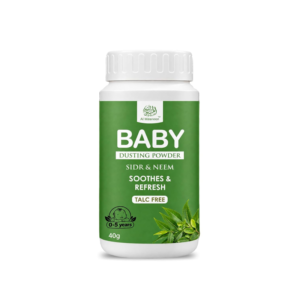 AL MASNOON Baby Dusting Powder with Sidr & Neem | Talc Free | Gentle Skin Care | Soothes & Refreshes | For Babies & Toddlers 0-5 Years | 40g